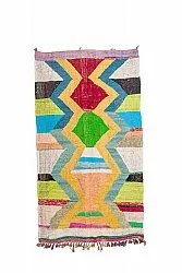 Alfombra Marroquí Bereber Boucherouite 125 x 230 cm