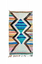 Alfombra Marroquí Bereber Boucherouite 135 x 235 cm