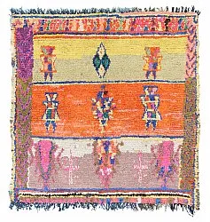 Alfombra Marroquí Bereber Boucherouite 162 x 152 cm