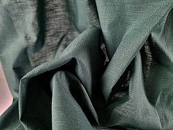Cortinas - Cortina de algodón Adriana (verde oscuro)
