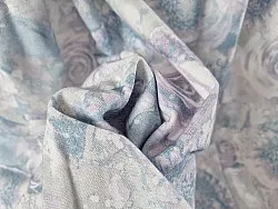 Cortinas - Cortina de algodón Soft (azul)