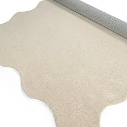 Alfombra de lana ondulada - Diu Hand Tufted Wool Premium (crema)