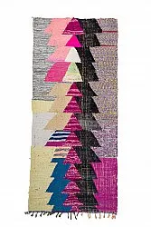 Alfombra Marroquí Bereber Boucherouite 125 x 290 cm