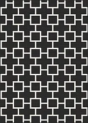 Alfombras de Interior/Exterior - Brussels Silver (negro)
