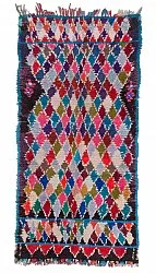 Alfombra Marroquí Bereber Boucherouite 225 x 105 cm