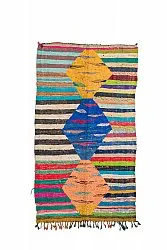 Alfombra Marroquí Bereber Boucherouite 135 x 230 cm