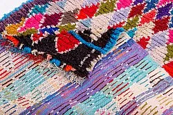 Alfombra Marroquí Bereber Boucherouite 225 x 105 cm