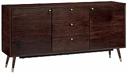 Mueble TV / Cómoda - Prime (nogal/latón)