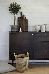Mueble TV / Cómoda - Prime (nogal/latón)