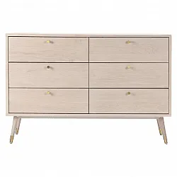 Cómoda - Prime - 6 lådor (roble blanco)