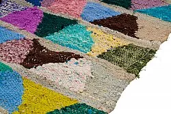Alfombra Marroquí Bereber Boucherouite 125 x 255 cm