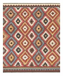 Alfombra Oriental - Hazara Kelim Hand Woven - 247 x 288 cm