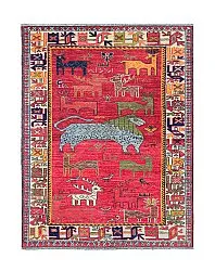 Alfombra Oriental - Tribal Hand Knotted - 148 x 199 cm