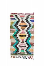Alfombra Marroquí Bereber Boucherouite 135 x 245 cm