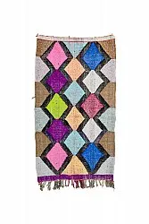 Alfombra Marroquí Bereber Boucherouite 135 x 230 cm