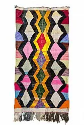 Alfombra Marroquí Bereber Boucherouite 150 x 305 cm