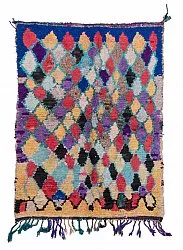 Alfombra Marroquí Berber Boucherouite 185 x 135 cm