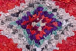 Alfombra Marroquí Bereber Boucherouite 220 x 125 cm