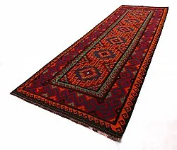 Alfombra kilim oriental 401 x 161 cm