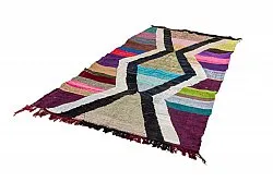 Alfombra Marroquí Bereber Boucherouite 135 x 255 cm