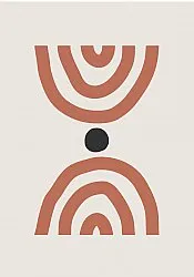 Alfombra Wilton - Vannes (beige/negro/naranja)