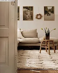 Alfombras de pelo largo - Fondi (beige)