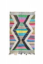 Alfombra Marroquí Bereber Boucherouite 130 x 220 cm