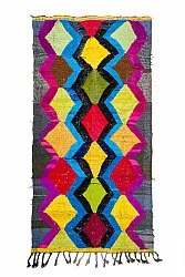 Alfombra Marroquí Bereber Boucherouite 140 x 275 cm