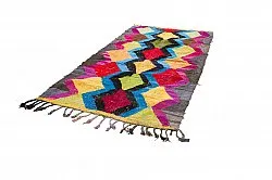 Alfombra Marroquí Bereber Boucherouite 140 x 275 cm