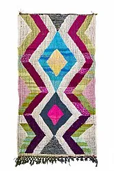 Alfombra Marroquí Bereber Boucherouite 130 x 240 cm