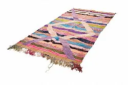 Alfombra Marroquí Bereber Boucherouite 125 x 265 cm