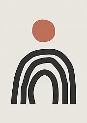 Alfombra Wilton - Rochelle (beige/negro/naranja)