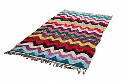 Alfombra Marroquí Bereber Boucherouite 125 x 235 cm