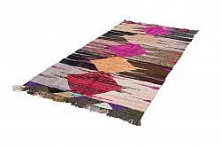 Alfombra Marroquí Bereber Boucherouite 130 x 275 cm