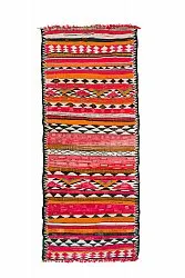 Alfombra Marroquí Bereber Boucherouite 150 x 365 cm