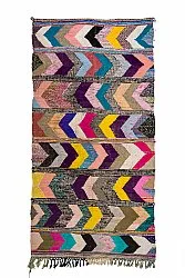 Alfombra Marroquí Bereber Boucherouite 160 x 325 cm