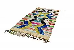 Alfombra Marroquí Bereber Boucherouite 135 x 250 cm