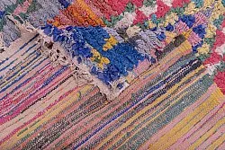 Alfombra Marroquí Bereber Boucherouite 260 x 105 cm