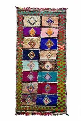 Alfombra Marroquí Bereber Boucherouite 145 x 305 cm