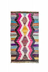 Alfombra Marroquí Bereber Boucherouite 150 x 255 cm