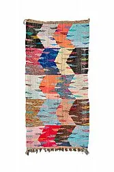 Alfombra Marroquí Bereber Boucherouite 135 x 265 cm