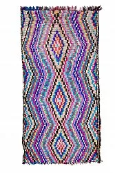 Alfombra Marroquí Bereber Boucherouite 305 x 155 cm