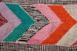 Alfombra Marroquí Bereber Boucherouite 150 x 275 cm