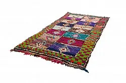 Alfombra Marroquí Bereber Boucherouite 145 x 305 cm