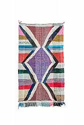 Alfombra Marroquí Bereber Boucherouite 125 x 210 cm