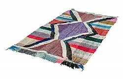 Alfombra Marroquí Bereber Boucherouite 125 x 210 cm