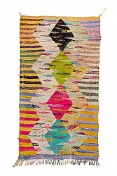Alfombra Marroquí Bereber Boucherouite 140 x 250 cm