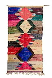 Alfombra Marroquí Bereber Boucherouite 125 x 240 cm