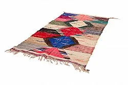 Alfombra Marroquí Bereber Boucherouite 125 x 240 cm