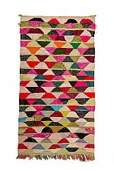 Alfombra Marroquí Bereber Boucherouite 155 x 290 cm